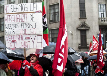 Movilizaciones convocadas por UGT y CCOO en las principales ciudades españolas como protesta y rechazo a la reforma laboral aprobada por el Gobierno de Rajoy.