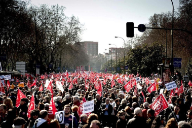 Movilizaciones convocadas por UGT y CCOO en las principales ciudades españolas como protesta y rechazo a la reforma laboral aprobada por el Gobierno de Rajoy.