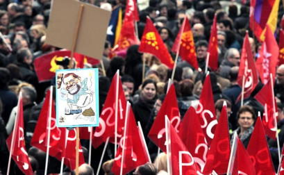 Movilizaciones convocadas por UGT y CCOO en las principales ciudades españolas como protesta y rechazo a la reforma laboral aprobada por el Gobierno de Rajoy.