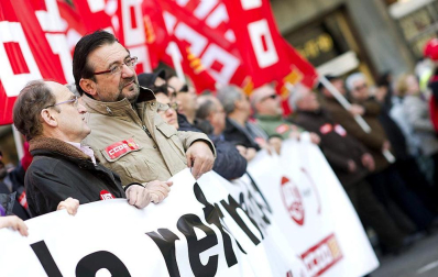 Movilizaciones convocadas por UGT y CCOO en las principales ciudades españolas como protesta y rechazo a la reforma laboral aprobada por el Gobierno de Rajoy.