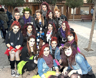 Ambiente y disfraces en los Carnavales de San Adrián 2012.