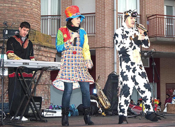 Ambiente y disfraces en los Carnavales de San Adrián 2012.