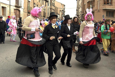 Ambiente, colorido, disfraces y multitud de personajes en las celebraciones de los Carnavales 2012 por las calles de Tafalla.