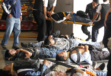 Imágenes tomadas tras al accidente ferroviario de Buenos Aires de este miércoles 22 de febrero