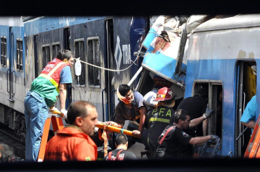 Imágenes tomadas tras al accidente ferroviario de Buenos Aires de este miércoles 22 de febrero