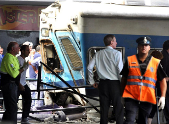 Imágenes tomadas tras al accidente ferroviario de Buenos Aires de este miércoles 22 de febrero