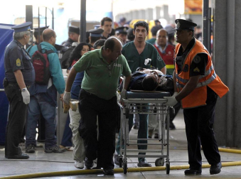 Imágenes tomadas tras al accidente ferroviario de Buenos Aires de este miércoles 22 de febrero