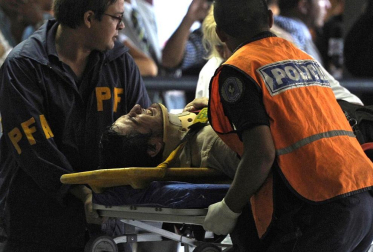 Imágenes tomadas tras al accidente ferroviario de Buenos Aires de este miércoles 22 de febrero