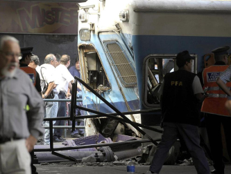 Imágenes tomadas tras al accidente ferroviario de Buenos Aires de este miércoles 22 de febrero