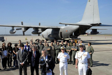 El cargamento del pecio 'Nuestra Señora de las Mercedes' ya vuela rumbo a España, después de que los dos aviones Hércules del Ejército del Aire que lo transportan hayan despegado desde Florida a las 18:15 de este viernes, hora local española, según han confirmado a Europa Press fuentes militares. E.PRESS