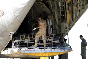 El cargamento del pecio 'Nuestra Señora de las Mercedes' ya vuela rumbo a España, después de que los dos aviones Hércules del Ejército del Aire que lo transportan hayan despegado desde Florida a las 18:15 de este viernes, hora local española, según han confirmado a Europa Press fuentes militares. E.PRESS