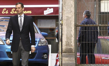 Varias imágenes de la llegada de Urdangarín a los juzgados de Palma
