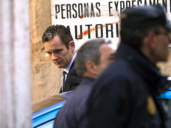 Varias imágenes de la llegada de Urdangarín a los juzgados de Palma