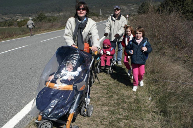 Peregrinos marchan a Javier en las ediciones de los años 2008, 2009, 2010 y 2011.