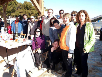 Imágenes de los peregrinos que parten desde la Ribera hacia Javier