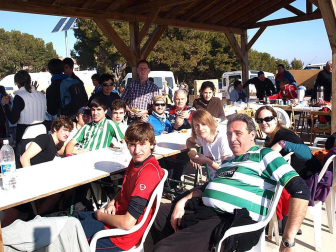 Imágenes de los peregrinos que parten desde la Ribera hacia Javier
