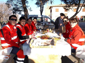 Imágenes de los peregrinos que parten desde la Ribera hacia Javier
