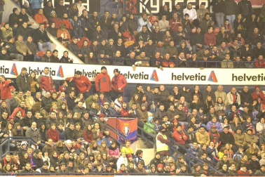 Los aficionados de Osasuna han disrutado con la victoria de su equipo ante el Athletic