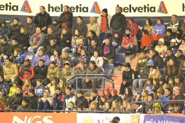 Los aficionados de Osasuna han disrutado con la victoria de su equipo ante el Athletic