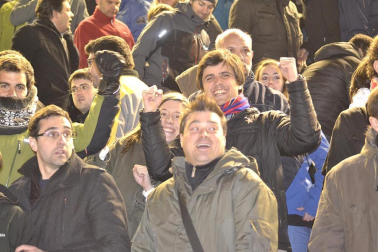 Los aficionados de Osasuna han disrutado con la victoria de su equipo ante el Athletic