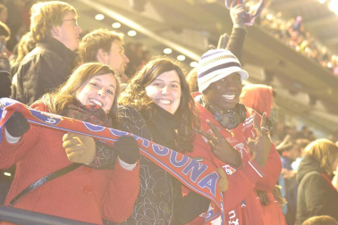 Los aficionados de Osasuna han disrutado con la victoria de su equipo ante el Athletic
