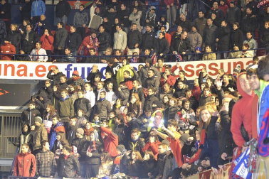 Los aficionados de Osasuna han disrutado con la victoria de su equipo ante el Athletic
