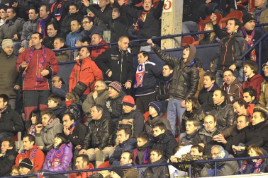 Los aficionados de Osasuna han disrutado con la victoria de su equipo ante el Athletic