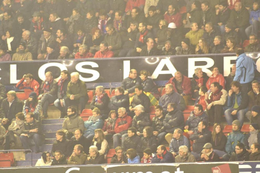 Los aficionados de Osasuna han disrutado con la victoria de su equipo ante el Athletic