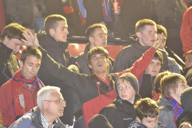 Los aficionados de Osasuna han disrutado con la victoria de su equipo ante el Athletic