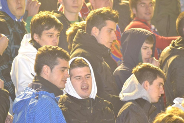 Los aficionados de Osasuna han disrutado con la victoria de su equipo ante el Athletic