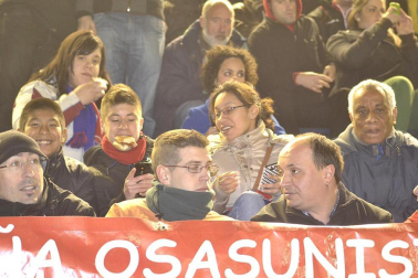 Los aficionados de Osasuna han disrutado con la victoria de su equipo ante el Athletic
