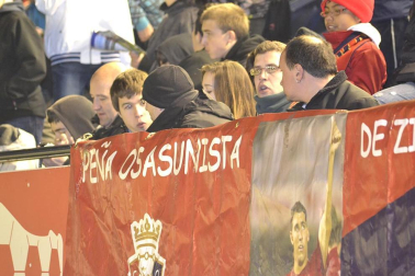 Los aficionados de Osasuna han disrutado con la victoria de su equipo ante el Athletic