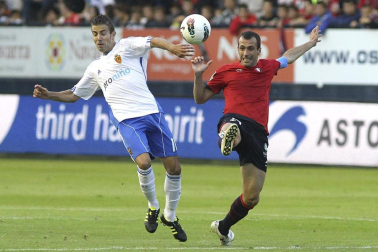 Imágenes del partido entre Osasuna y el Zaragoza, en el que los rojillos se impusieron 3-0 durante la novena jornada del Fútbol de Primera División.