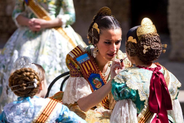 Varias imágenes de las fallas de Valencia