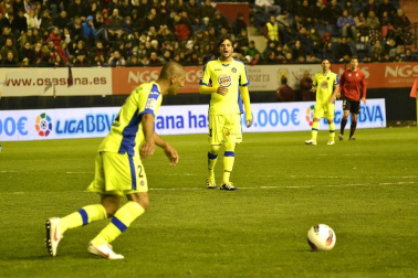 Imágenes del partido entre Osasuna y Getafe, que ha terminado con empate a cero en el marcador.