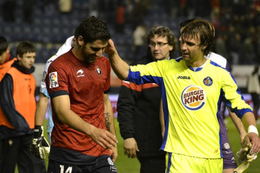 Imágenes del partido entre Osasuna y Getafe, que ha terminado con empate a cero en el marcador.