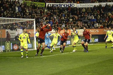 Imágenes del partido entre Osasuna y Getafe, que ha terminado con empate a cero en el marcador.