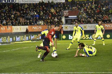 Imágenes del partido entre Osasuna y Getafe, que ha terminado con empate a cero en el marcador.