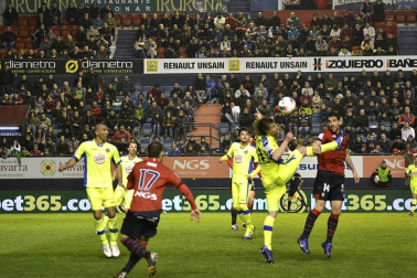 Imágenes del partido entre Osasuna y Getafe, que ha terminado con empate a cero en el marcador.