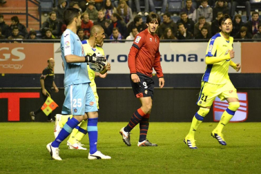 Imágenes del partido entre Osasuna y Getafe, que ha terminado con empate a cero en el marcador.