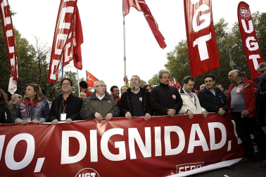 Imágenes de las concentraciones en las principales ciudades españolas, con motivo del Día del Trabajador