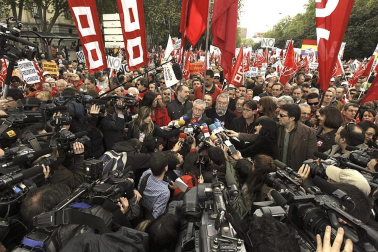Imágenes de las concentraciones en las principales ciudades españolas, con motivo del Día del Trabajador