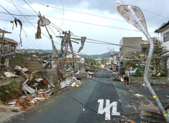 Una persona ha fallecido y 40 más se encuentran heridas por el paso de un tornado por la localidad de Tsukuba, en la prefectura de Ibaraki, en el este de Japón. E.PRESS