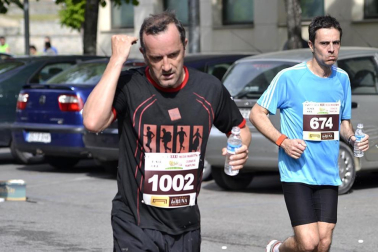 Imágenes de la Media Maratón que ha tenido lugar este domingo en Pamplona