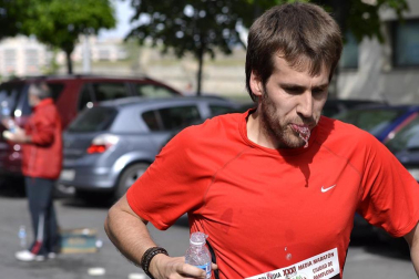 Imágenes de la Media Maratón que ha tenido lugar este domingo en Pamplona