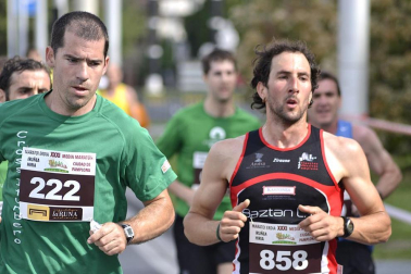Imágenes de la Media Maratón que ha tenido lugar este domingo en Pamplona