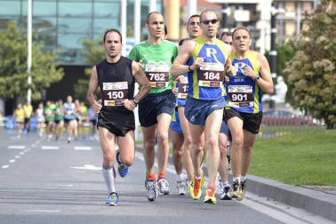 Imágenes de la Media Maratón que ha tenido lugar este domingo en Pamplona