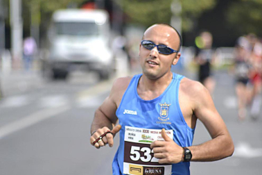 Imágenes de la Media Maratón que ha tenido lugar este domingo en Pamplona