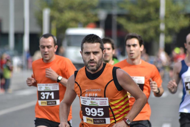 Imágenes de la Media Maratón que ha tenido lugar este domingo en Pamplona