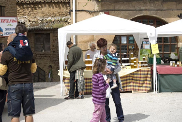 La feria del Espárrago acogió el XXII Capítulo de su cofradía con 23 invitados y una apuesta clara por el producto en una fiesta multitudinaria